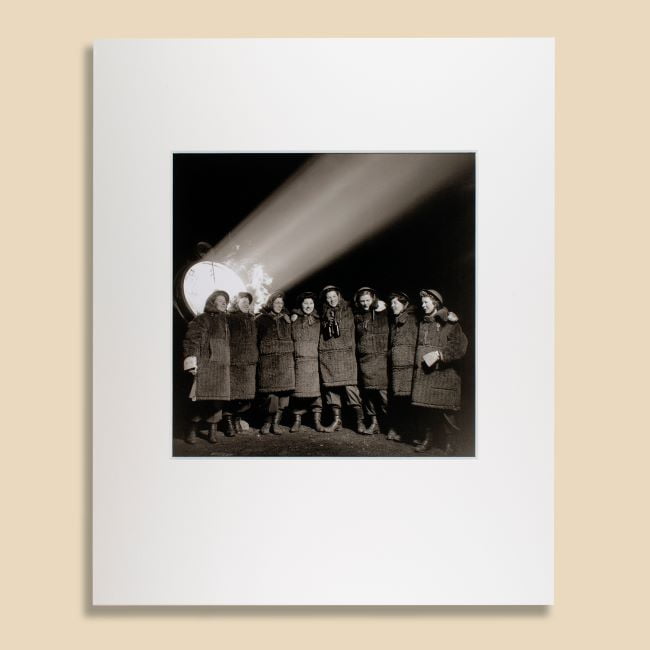 Photograph of a group of ATS with searchlight