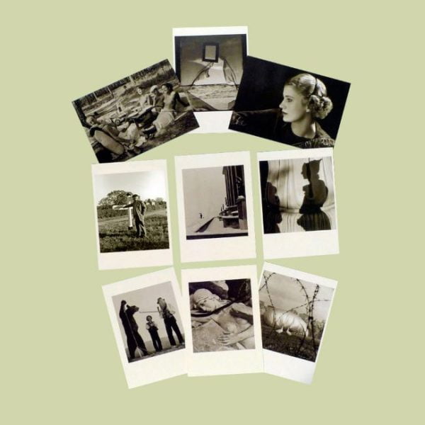 9 black and white postcards of Lee Miller images