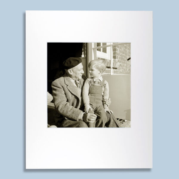 Photograph of Picasso with Antony Penrose as a child