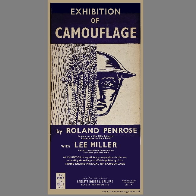 Camouflage exhibition poster