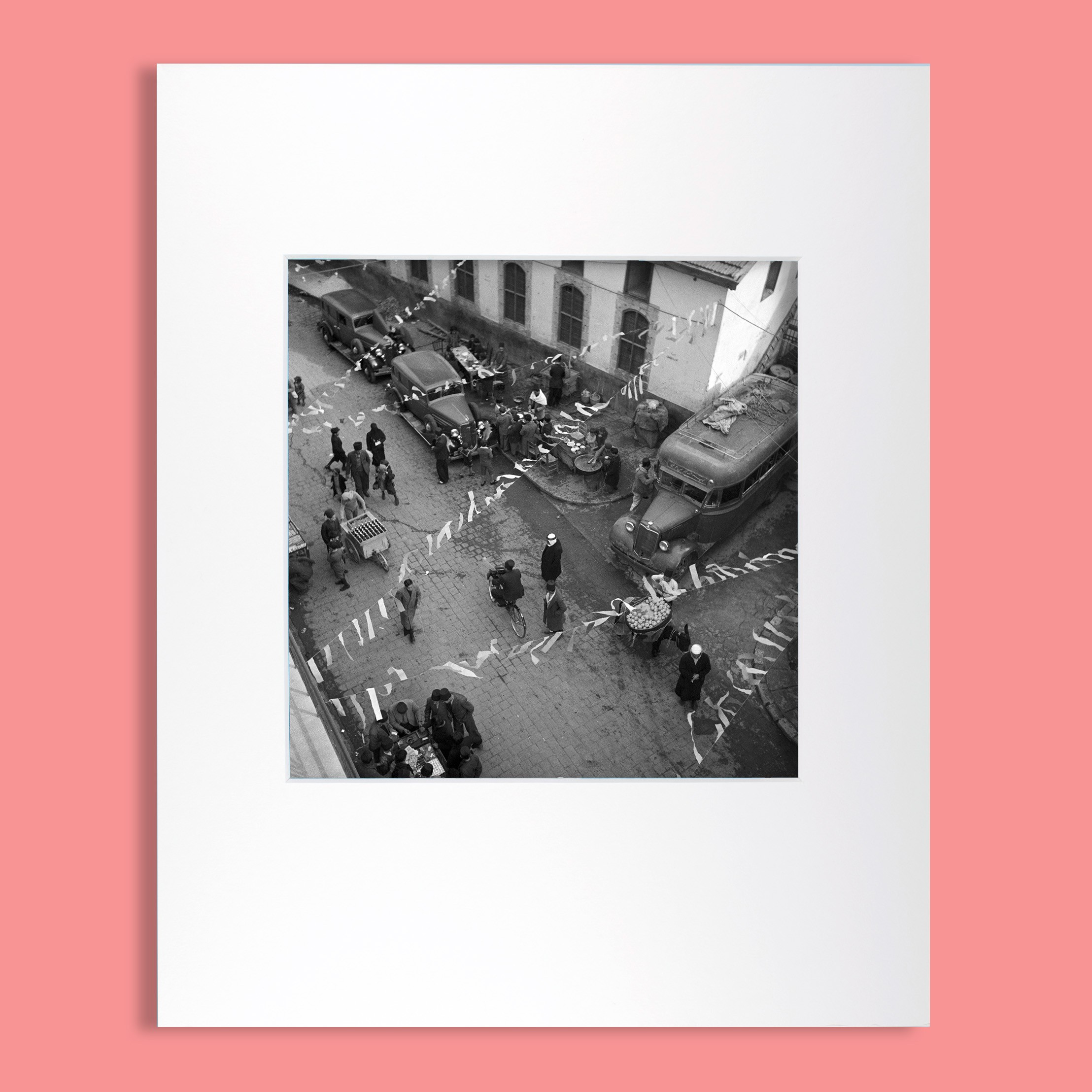 Digital print of Street scene celebrating Eid