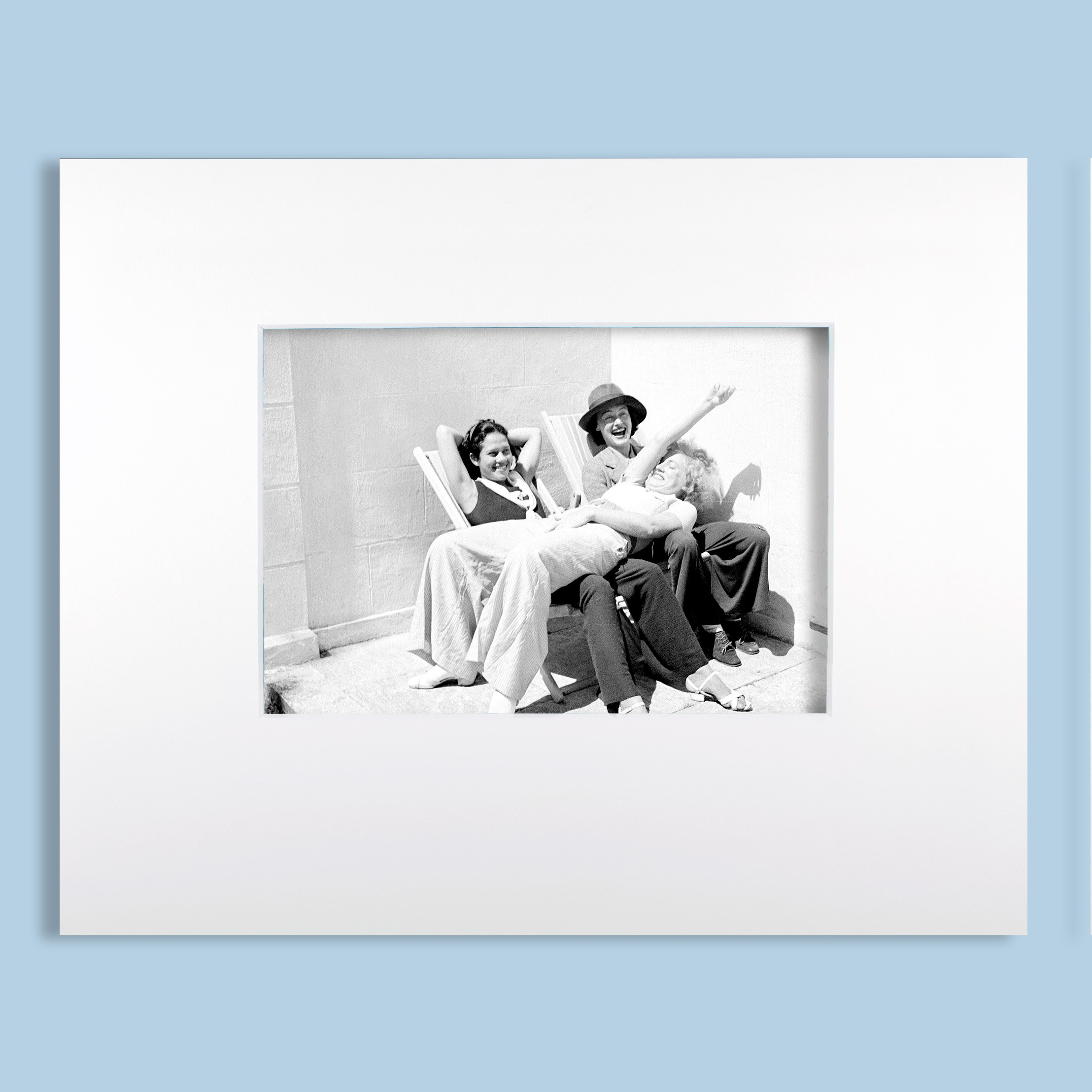 Digital print of Ady Fidelin, Lee Miller and Nusch Eluard