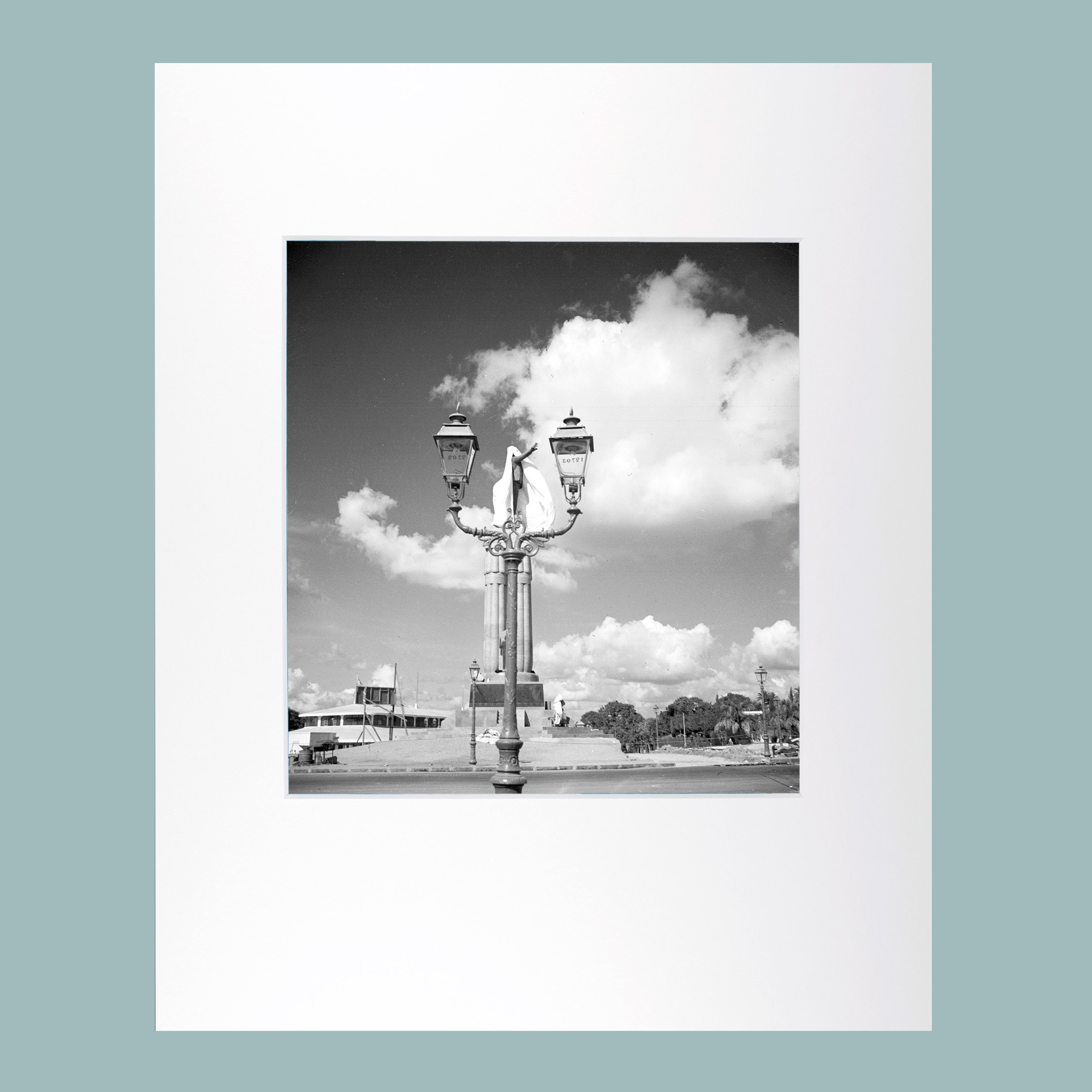 Digital print of Draped statue